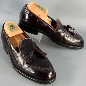 ALDEN Size 7 563 Color 8 Horween Cordovan Leather Tassels Loafers